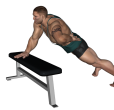 Push Up - One Handed Bench
